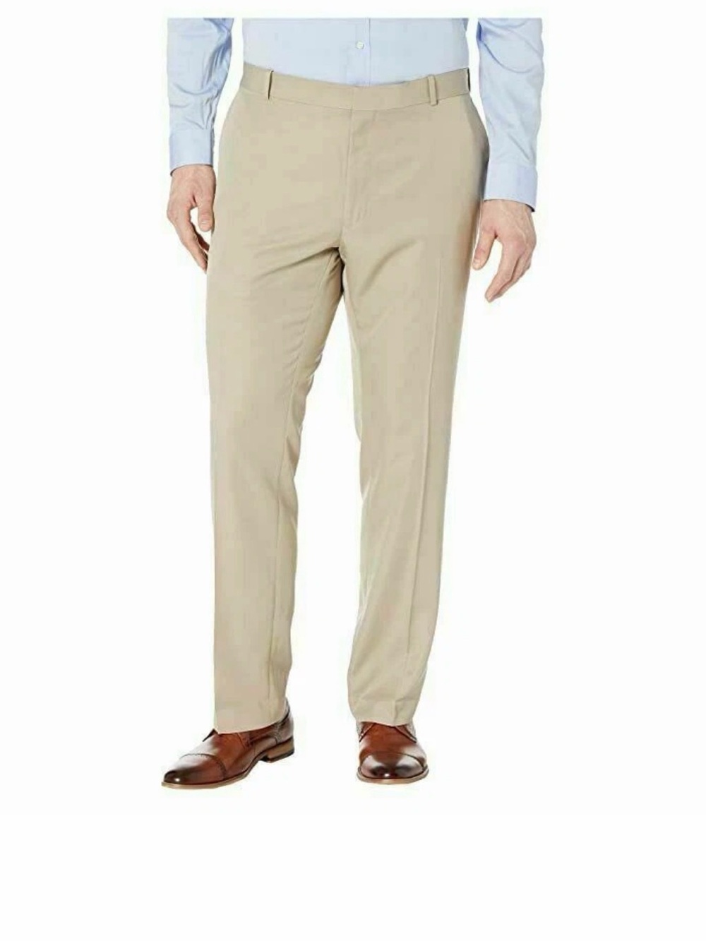 Perry Ellis Portfolio Mens Modern Fit Performance Dress Pants Toast 36x32 NWT